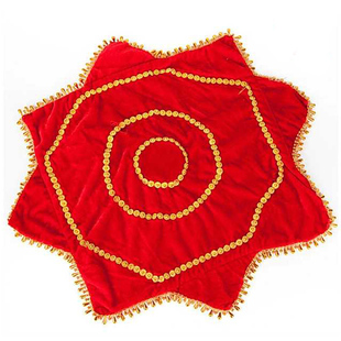 两条包邮舞蹈手绢扭秧歌手绢八角巾大号加厚带圈二人转红色手绢花