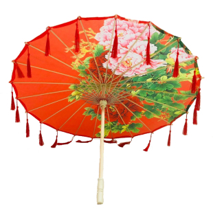 古风伞流苏彼岸花cos古装伞古代拍照汉服走秀道具花伞防雨油纸伞