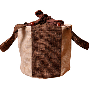 普洱茶七子饼包装袋大号357克200克茶饼手提礼品袋通版茶叶布袋