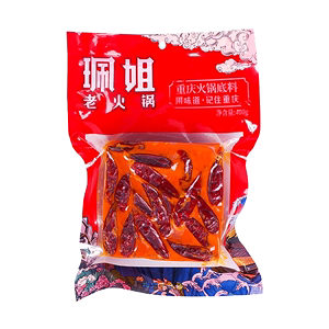 李湘推荐珮姐正宗重庆麻辣火锅底料400g牛油麻辣烫家用料（中辣）