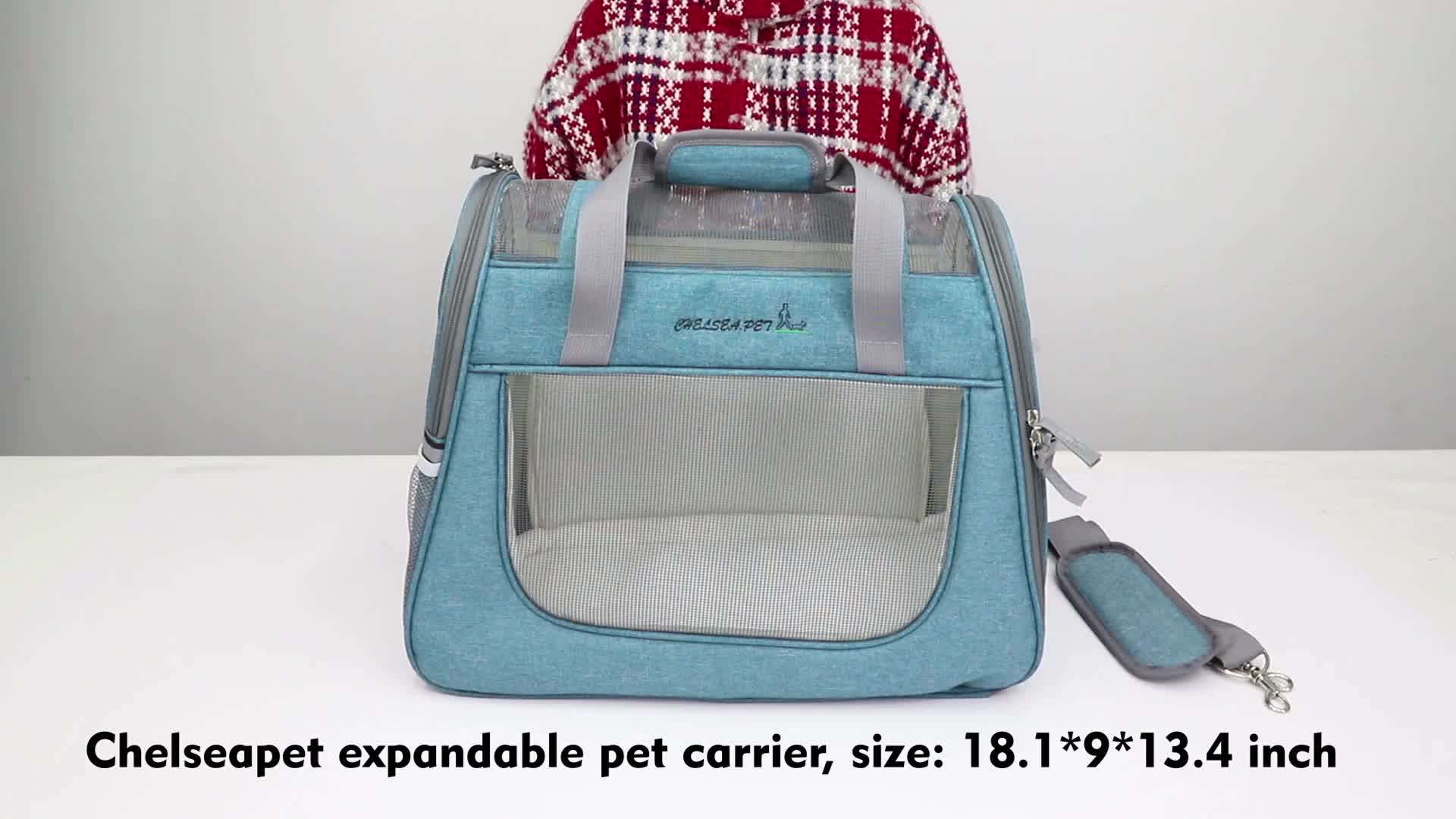 Soft Sided Folding Expandable Pet Cat Carrier Bag For Car Travel Buy