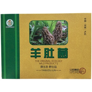 卢氏特产羊肚菌食用菌特级山珍南北干货煲汤食材礼盒装新货包邮