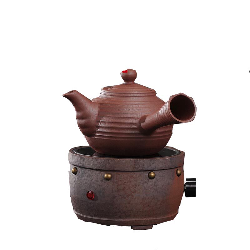 陶壶煮茶壶泥壶明火侧把烧水壶砂铫壶柴烧壶茶炉碳炉电陶炉烧茶壶