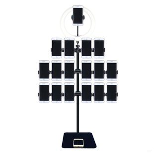 网红抖音手机桌面支架多机位直播设备架子多台机工作室充电架展示