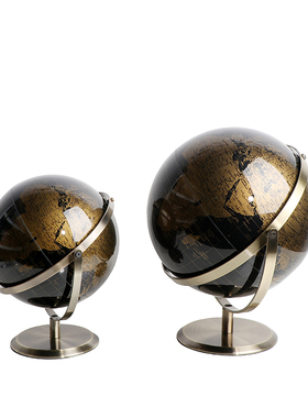 欧式风摆件装饰品样板房地球仪