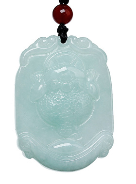 天然翡翠吊坠天然三足金蟾吊坠