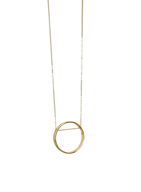 高档极简设计圆环几何项链