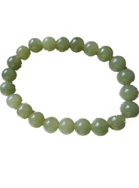 a货圆珠手链典雅油润新疆和田玉