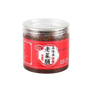 尼克富真味美虾仁老菜脯230gX3瓶潮汕特产香脆萝卜干咸菜佐粥下饭