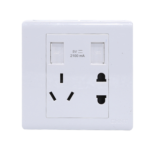 正泰开关插座五孔一开二开空调面板86暗装单控双控多10A220V250V