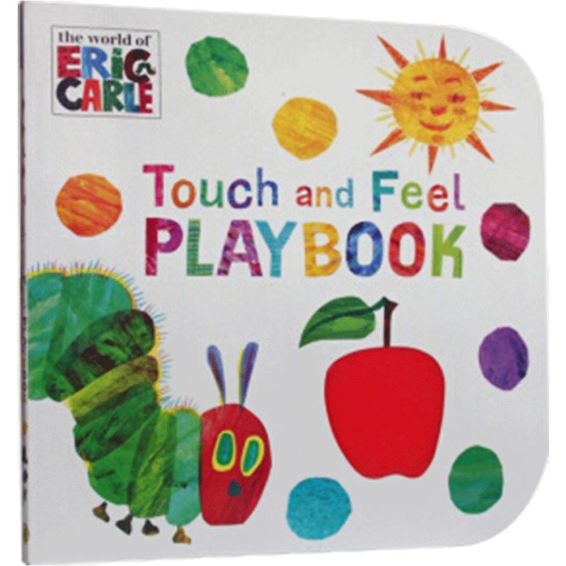 预售进口英文原版绘本world of Eric Carle The Very Hungry Caterpillar: Touch and Feel playbook触摸书饥饿的毛毛虫张湘君