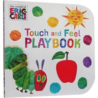 进口英文原版绘本world of Eric Carle The Very Hungry Caterpillar: Touch and Feel playbook触摸书饥饿的毛毛虫张湘君