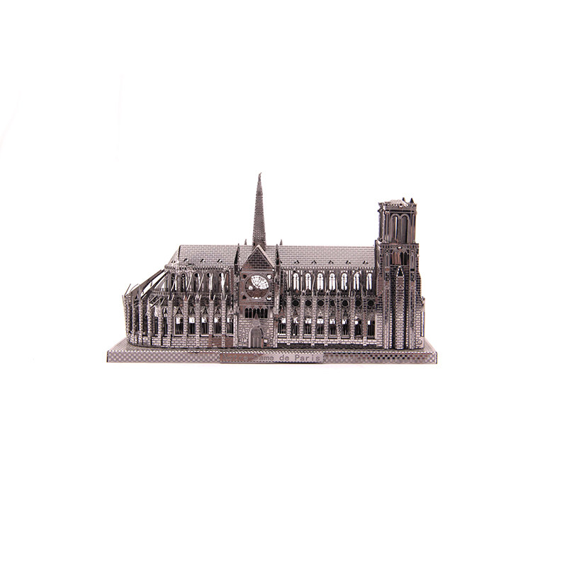 diy模型法国建筑益智3d立体拼图