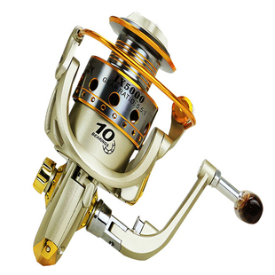 全金属头纺车轮摇机钓鱼线轮渔轮矶钓竿轮绕线轮海竿抛竿路亚筏杆