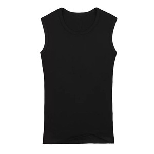宽肩男士背心100%纯棉修身无袖柔软高弹运动健身汗衫坎肩打底背心