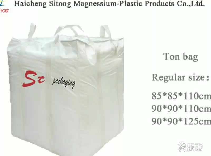 China Supplier Pp Fibc 1000kg 1 Ton Jumbo Bag Dimension And Price