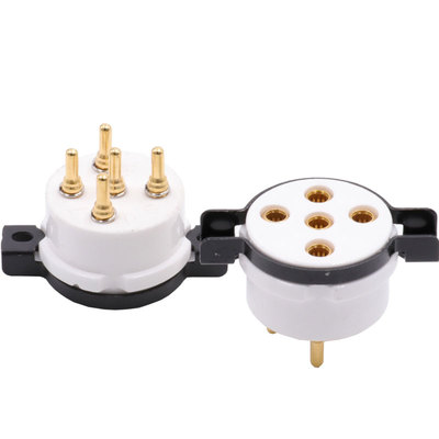 EIZZ特氟龙5脚镀金管座 WE311 56 807 FU-7 WE272A FD422电子管座