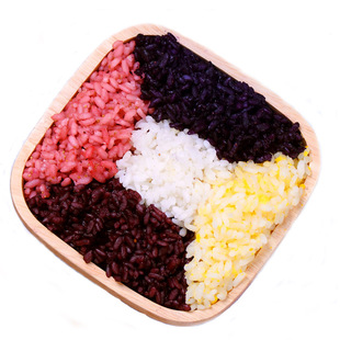 新鲜枫叶广西五色糯米饭花米饭天然植物染料五彩米染料黑色