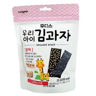 满158包邮零食2件打折 ildong夹心海苔紫菜饼干海苔饼干