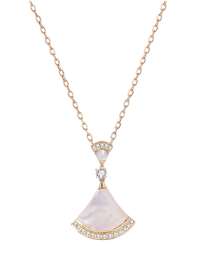 不掉色轻奢925纯银潮小裙子项链