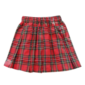 女童短裙格子半身裙子儿童演出服校服中大童百褶腰裙新款童装 S22