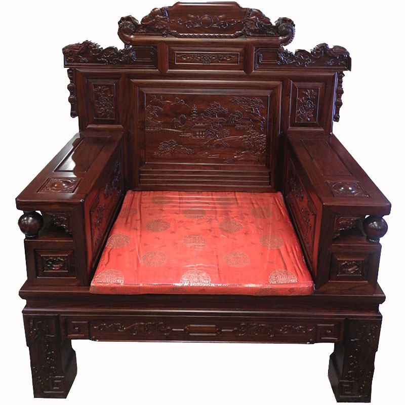 榆木沙发组合财源滚滚古典家具
