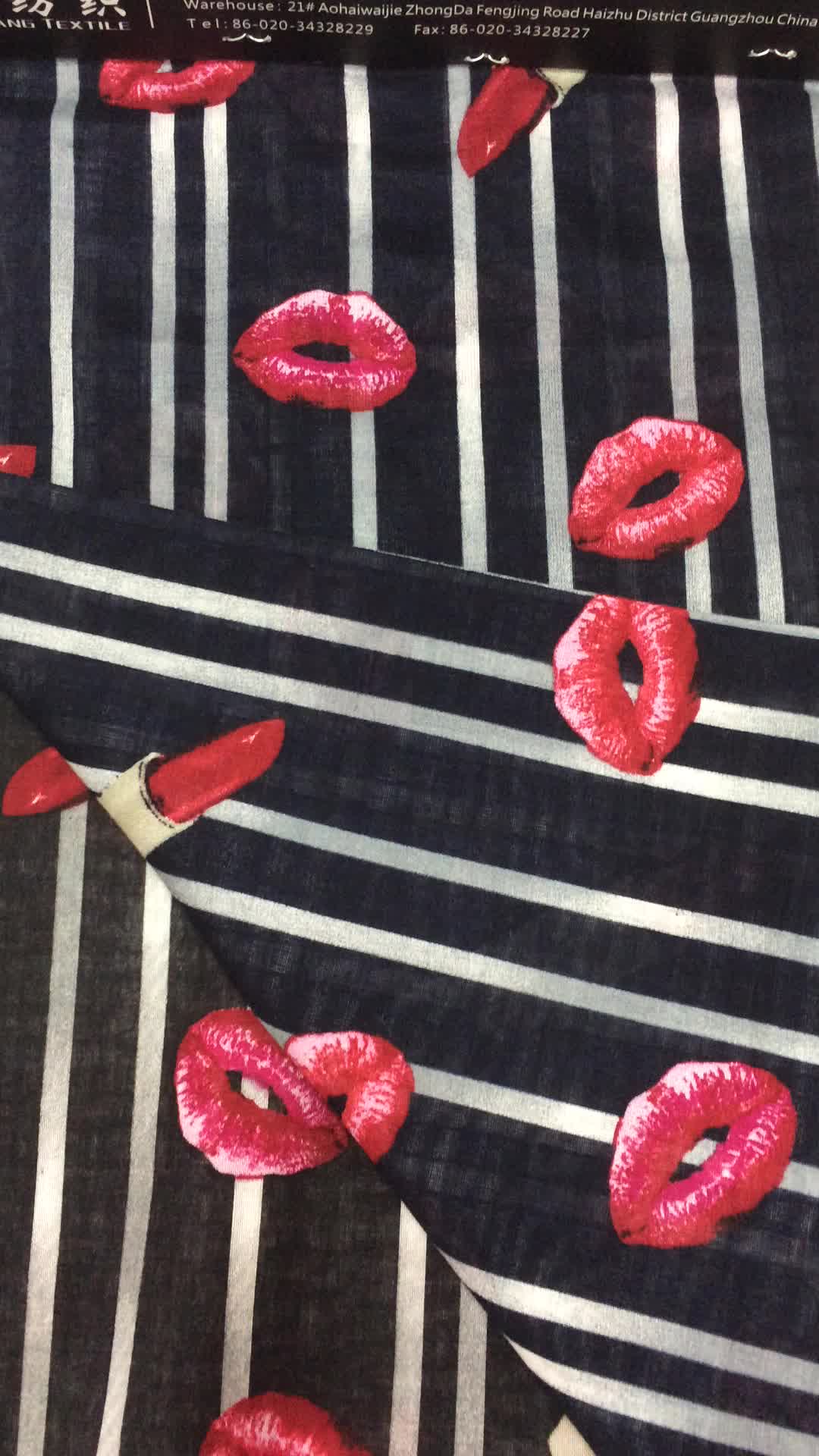 Most Fashionable Sexy Lips Design Printing Fabric Buy Printing Fabric
