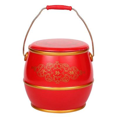 子孙桶结婚用的鸡蛋喜桶红色女方陪嫁物品娘家高档婚庆用品大全