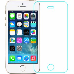适用于苹果苹果5S纯高清钢化膜iPhone 5S玻璃贴膜A1530全新硬膜A1533抗爆A1453耐刮A1457盾A1528透A1518-精准