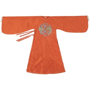 布许原创新款汉服女明制凤凰绣花圆领袍大袖大襟红喜服婚服日常款