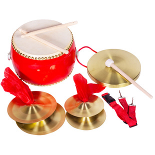 三句半表演道具全套铜乐器锣鼓镲钹演出响锣打击乐器敲锣组合套装
