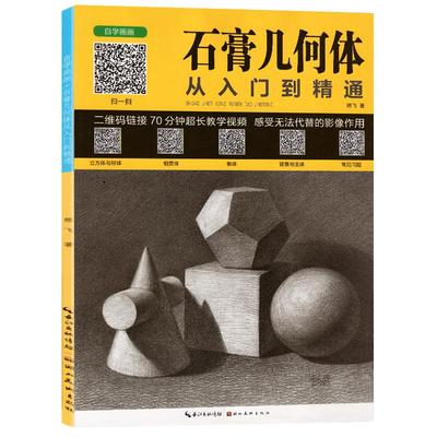 石膏几何体从入门到精通 素描书入门自学教材书籍绘画书结构素描几何体静物基础教程诀窍美术生专用画画美术光线零基础学绘画艺考