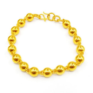 送戒指镀金仿真黄金色手链子女久不褪色转运珠越南沙金首饰品礼品