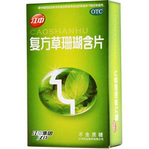 江中 复方草珊瑚含片24片 无蔗糖 消肿止痛