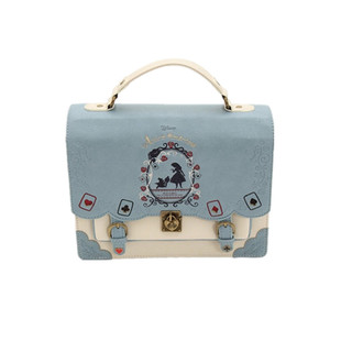 现货新款爱丽丝包梦游仙境扑克牌剪影画lolita斜跨双肩包仙女茶会