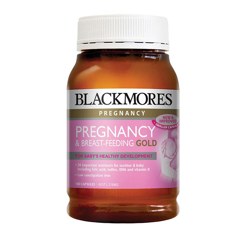 澳洲 blackmores孕妇黄金素孕期哺乳营养素叶酸 180粒