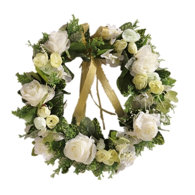 欧式韩式婚礼绢花布置草坪婚礼