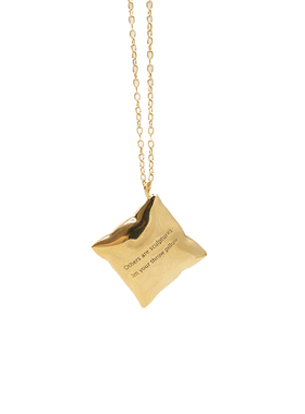 系列黄铜实心抱枕男女款项链