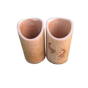 厨房配件竹制筷笼圆形大号筷子笼创意竹筒筷子筒可当笔筒竹签筒