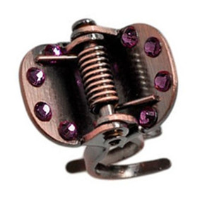 韩国Christ发饰发夹 金属小发抓 刘海夹头饰 水钻抓夹 发卡盘发