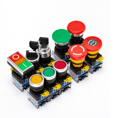 KEOLEA自复位银合金触点LA38按钮