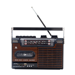 全新四波段仿古老人录音机 磁带机 收录机 收音机 USB SD卡蓝牙