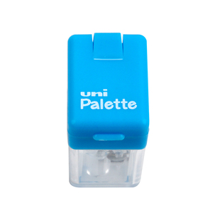 日本uni三菱转笔刀|Palette学生铅笔刀 翻盖设计 锋利刀刃 适合三角杆圆杆六角杆铅笔用省力好看DPS-101PLT