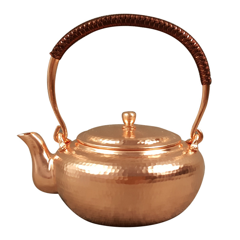 功夫茶具紫铜茶壶挂钩式手工加厚紫铜壶泡茶壶烧水壶电磁炉纯茶壶