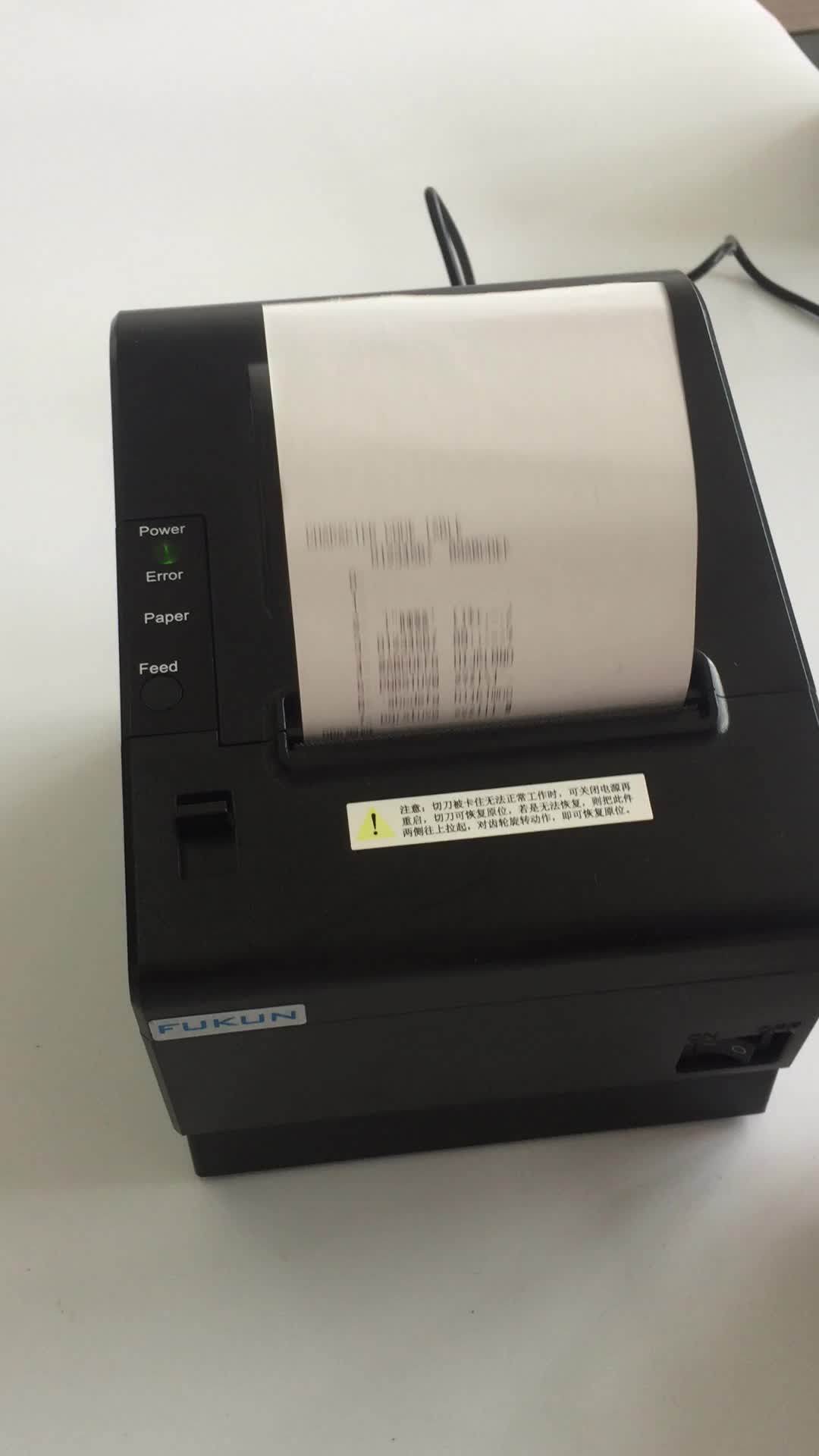 Mini Bluetooth Auto Cutting Thermal Pos Receipt Printer 80mm Thermal