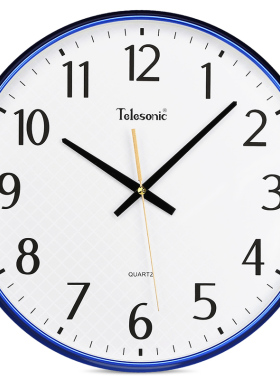 TELESONIC简约圆形挂钟