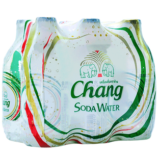 CHANG泰象气泡水饮料泰国进口玻璃瓶苏打水原味无糖汽水325ml*24