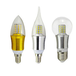 超亮LED蜡烛灯泡e12e14E27螺口7瓦9w12w尖拉尾泡水晶节能吊灯光源