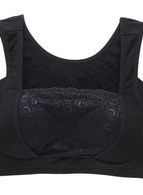 抹胸文胸十文无钢托纯棉收副乳