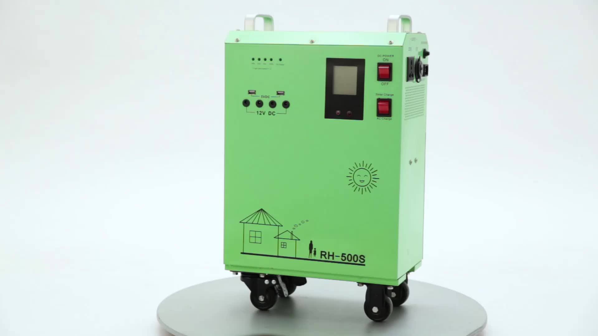 Solar Generator For Tv Laptop Portable Dc To Ac 220v Solar Power Home